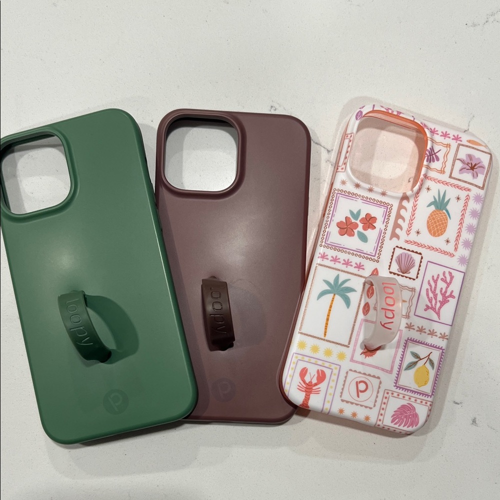 Bundle of 3 Righty iPhone 13 Pro Max Loopy Phone Cases